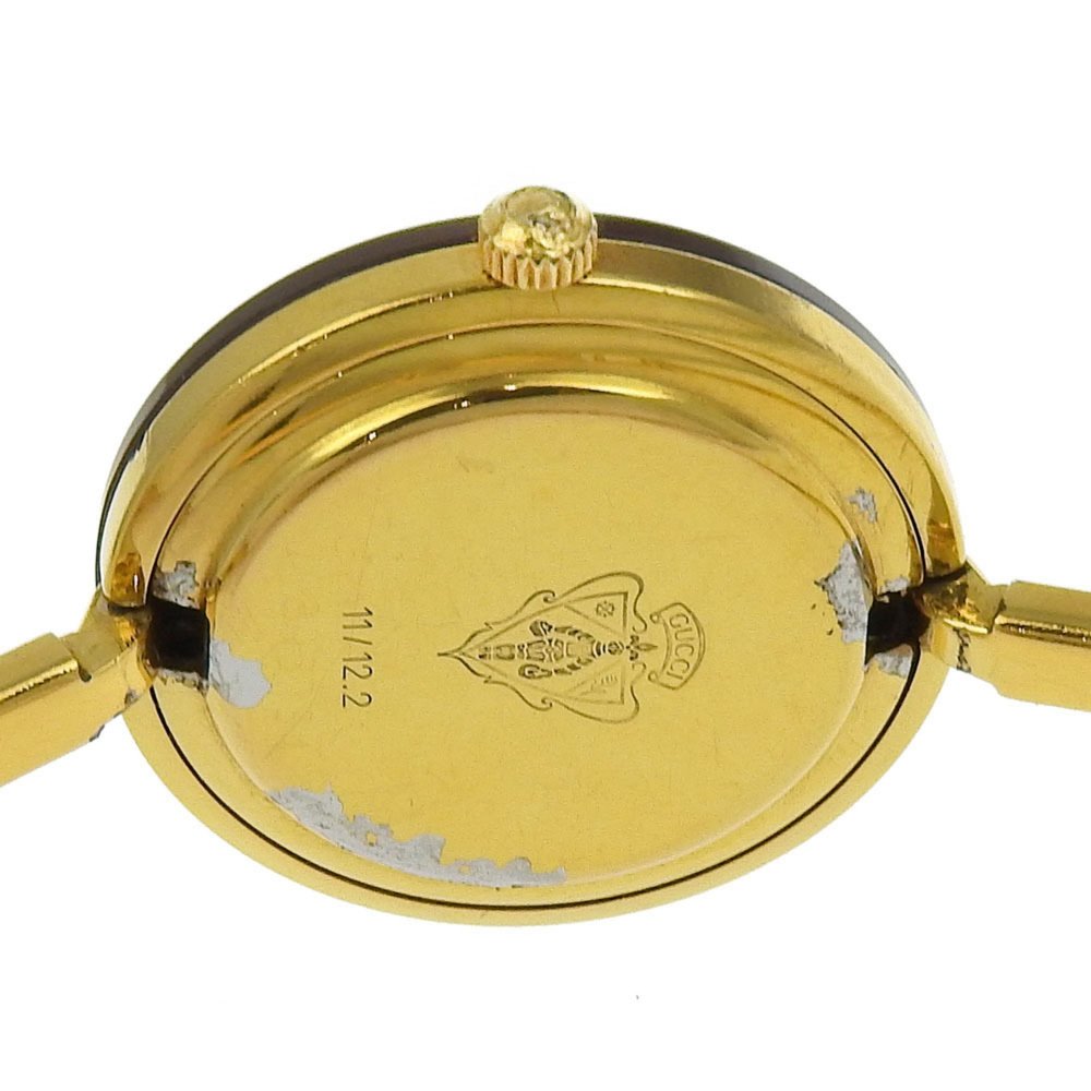 Gucci GUCCI Change Bezel Watch 11/12.2 Gold Plated Quartz Analog Display Whit... - Picture 7 of 8
